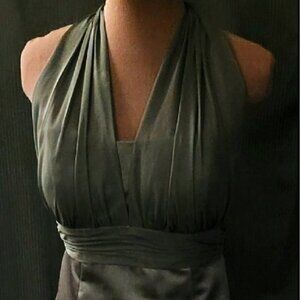 Classic Elegance Long Black Sleeveless Dress